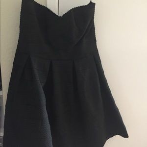 Strapless Peplum Mini Dress